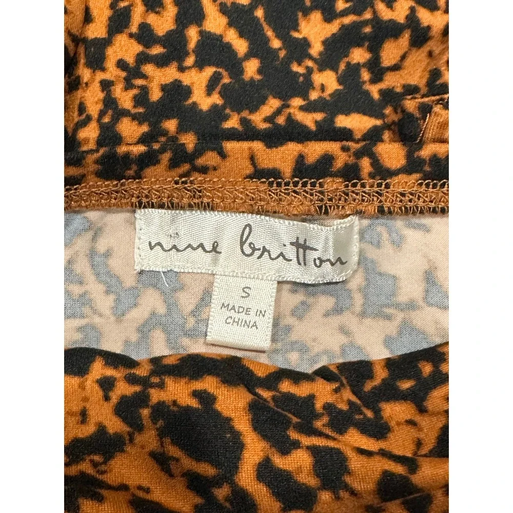 Nine‎ Britton Babydoll Mini Abstract Animal Print Grunge Indie Sleaze Stretch S